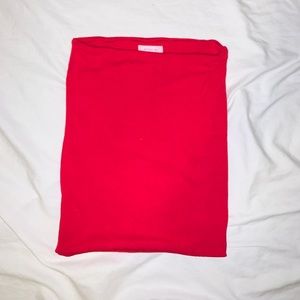 Red skirt